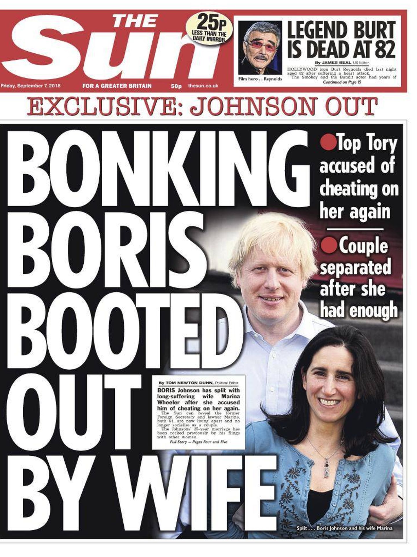 Los escándalos de Boris en la prensa