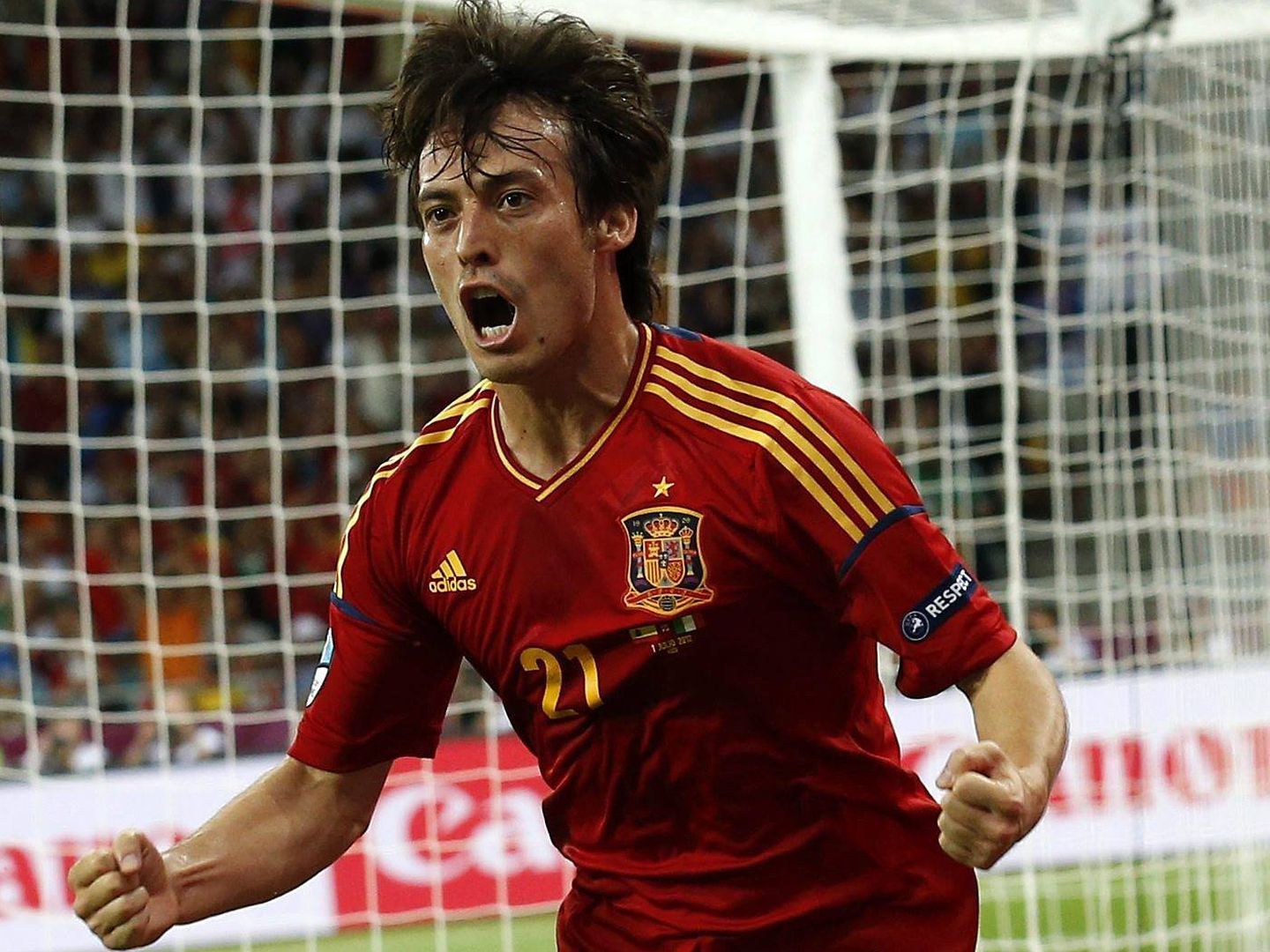 Silva marcó uno de los cuatro goles de España en la final de la Eurocopa 2012. (EFE)