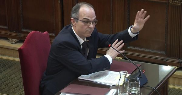 Foto: La declaración del 'exconseller' de Presidencia Jordi Turull en el juicio del 'procés'. (EFE)