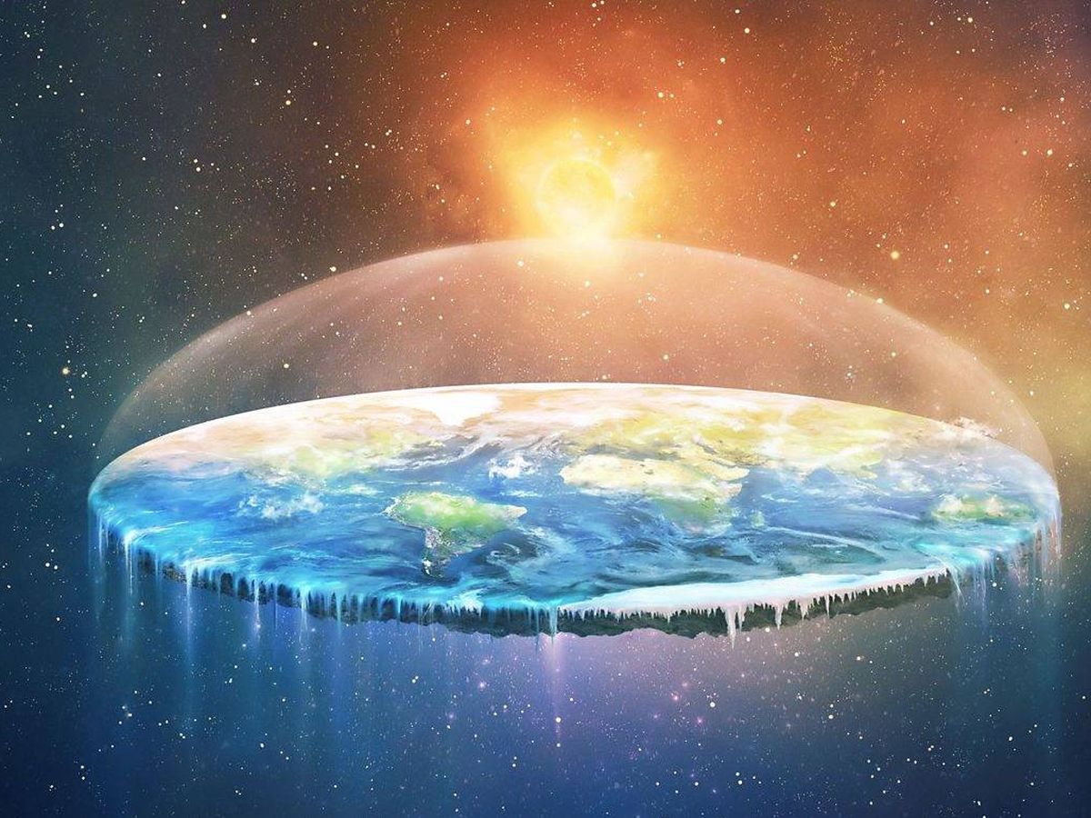 Foto: Cómo se vería la Tierra si fuera plana. (iStock)
