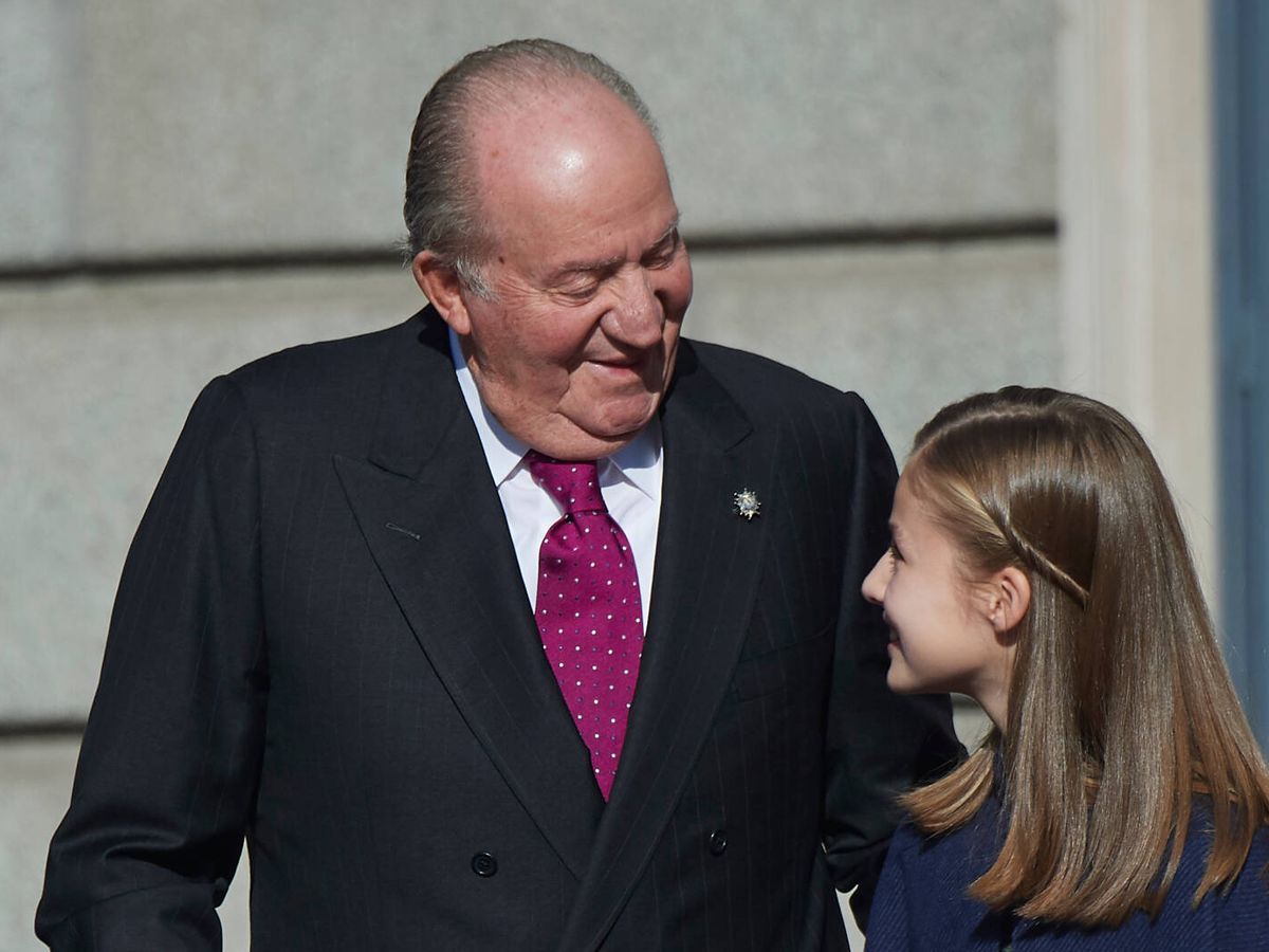 Foto: El rey Juan Carlos y la princesa Leonor, en 2018. (Limited Pictures)
