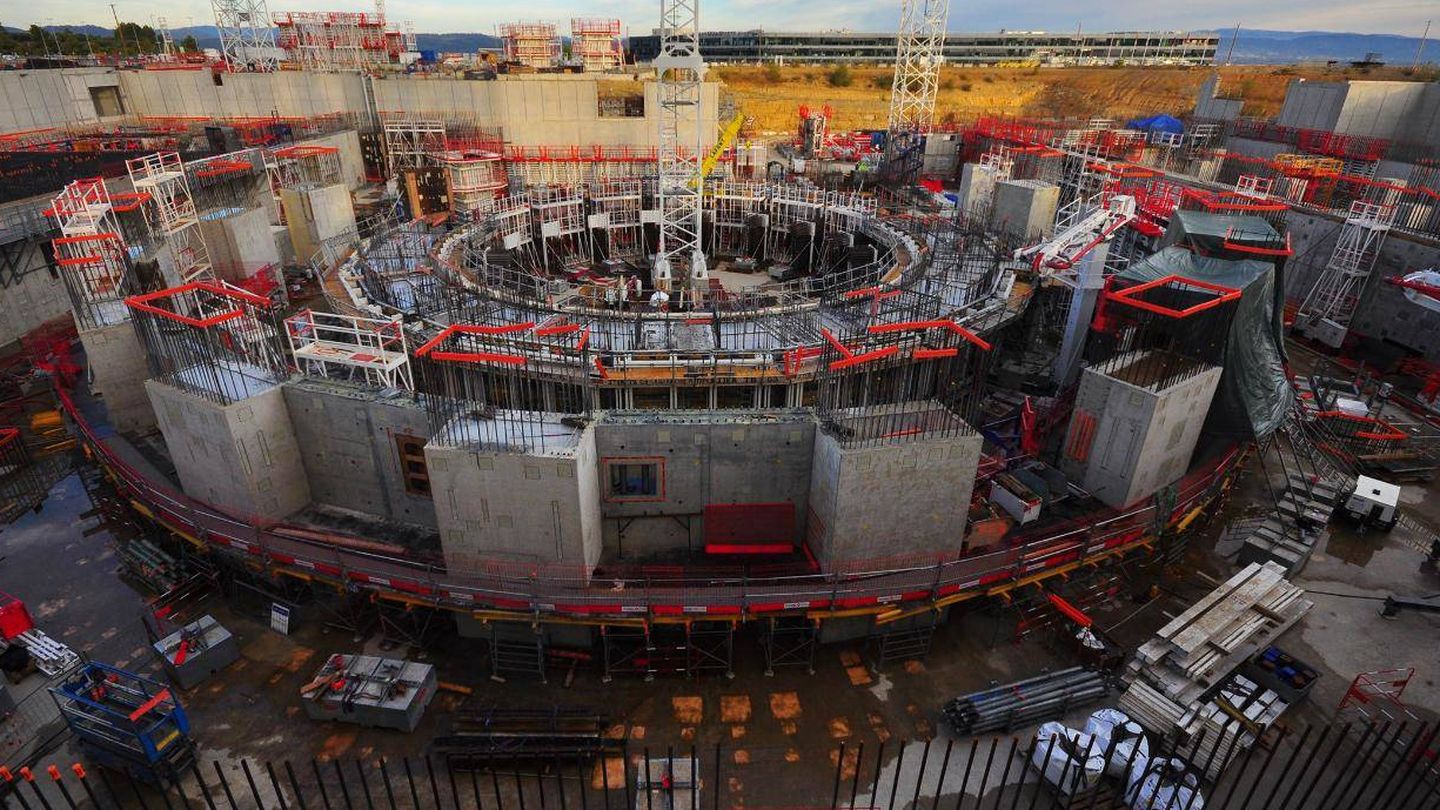 Construcción del ITER en Francia.
