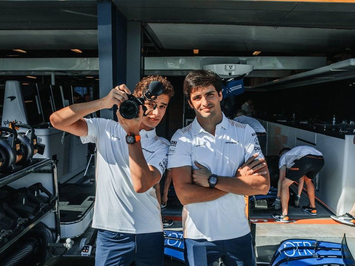 Foto: Carlos Sainz y Lando Norris fueron alejados pronto del equipo y salieron rápidamente de Melbourne (McLaren)