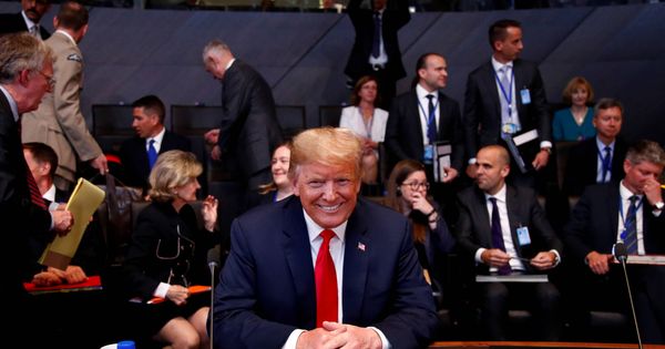 Foto: El presidente de EEUU, Donald Trump, durante una cumbre de la OTAN en Bruselas, el 11 de julio de 2018. (Reuters) 