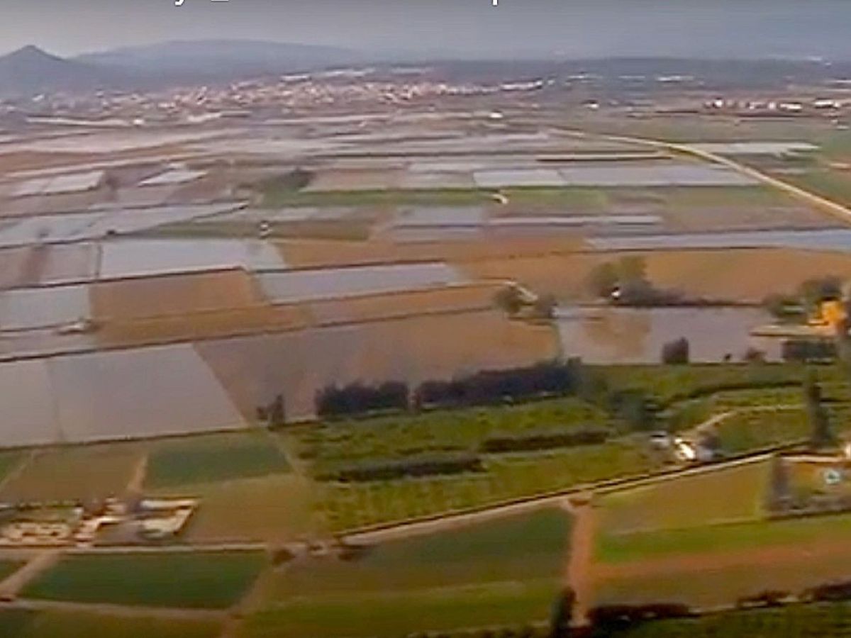 Foto: Una imagen del Delta del Ebro inundada en 2020. (EFE/Moncloa)