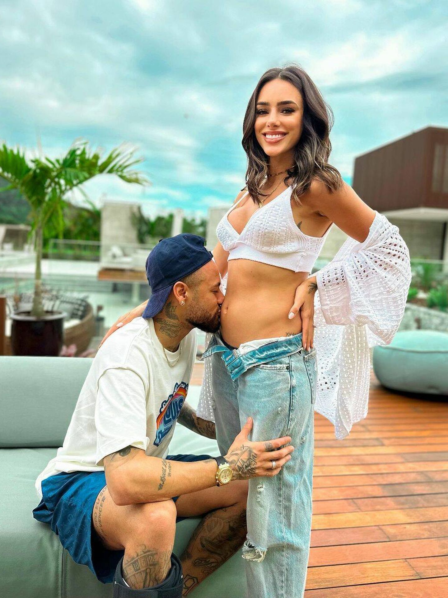Neymar y su novia, Bruna Biancardi. (Instagram/@neymarjr)