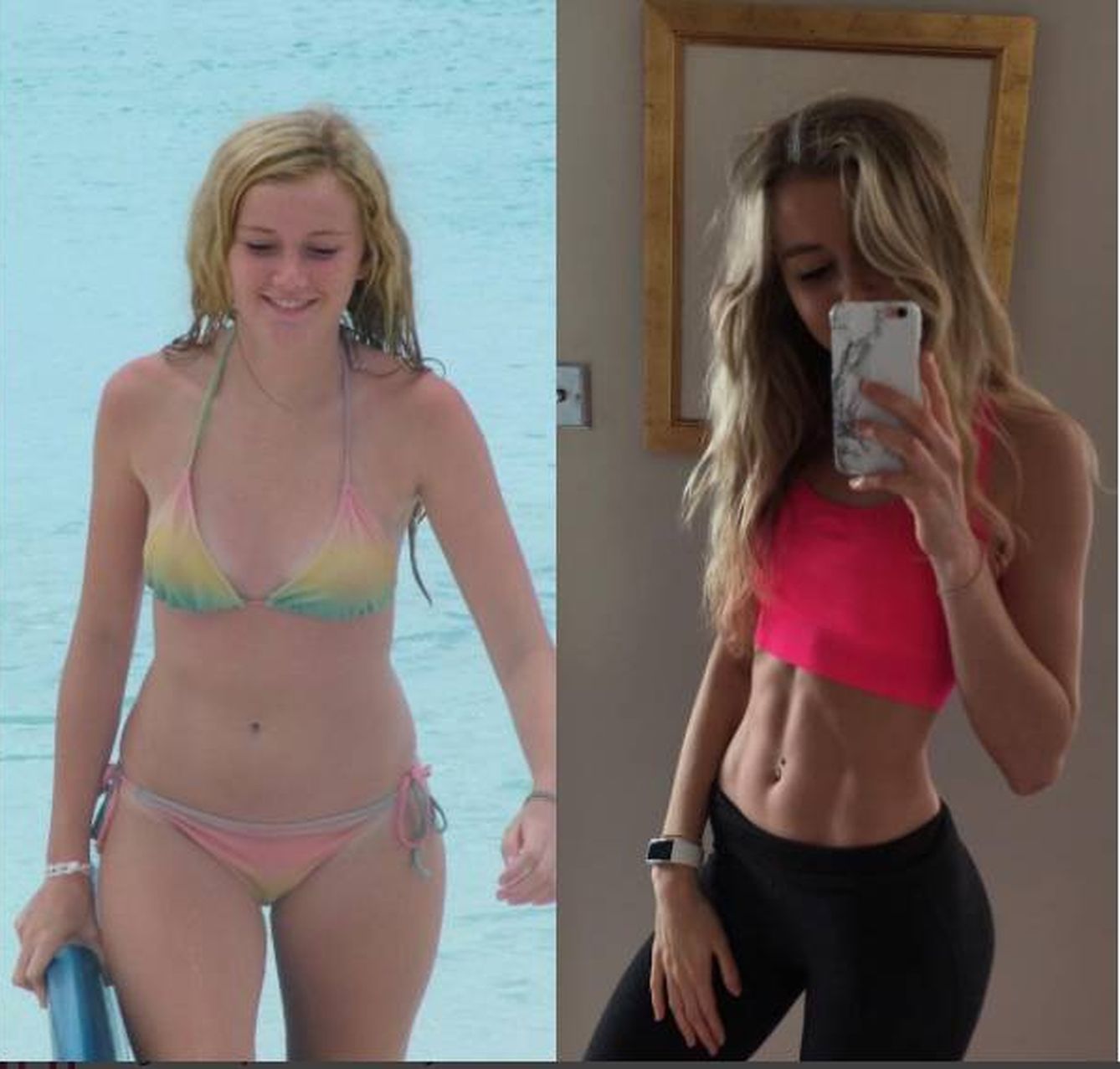 Antes y después. (Instagram)