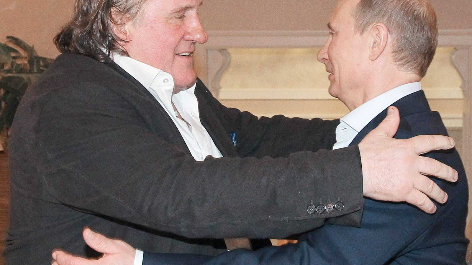 Foto: El actor francés Gerard Depardieu junto al presidente Putin (Efe)