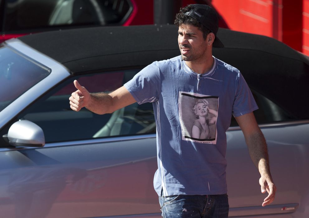 Foto: Costa entrenó aparte este martes y, pese a ir convocado, será duda hasta el final.