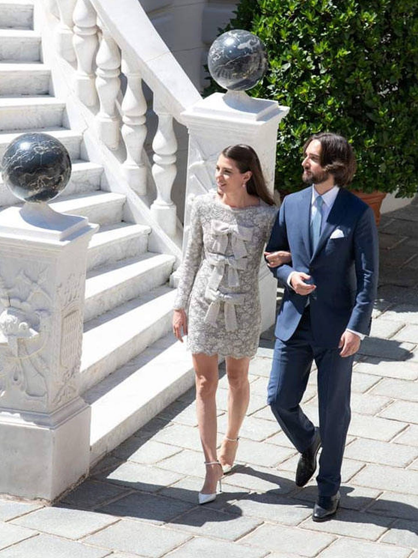 Carlota y Dimitri en la foto oficial (Eric Mathon/Palais de Monaco Officiel)