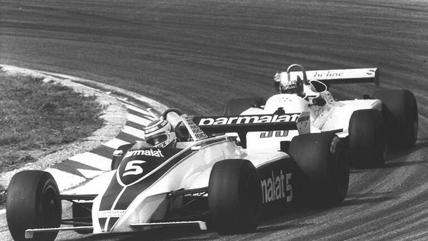 Hace cuarenta años, el equipo Brabham (Nelson Piquet en la foto) burló de forma grotesca los límites de altura impuestos por la FIA. (Goodyear)