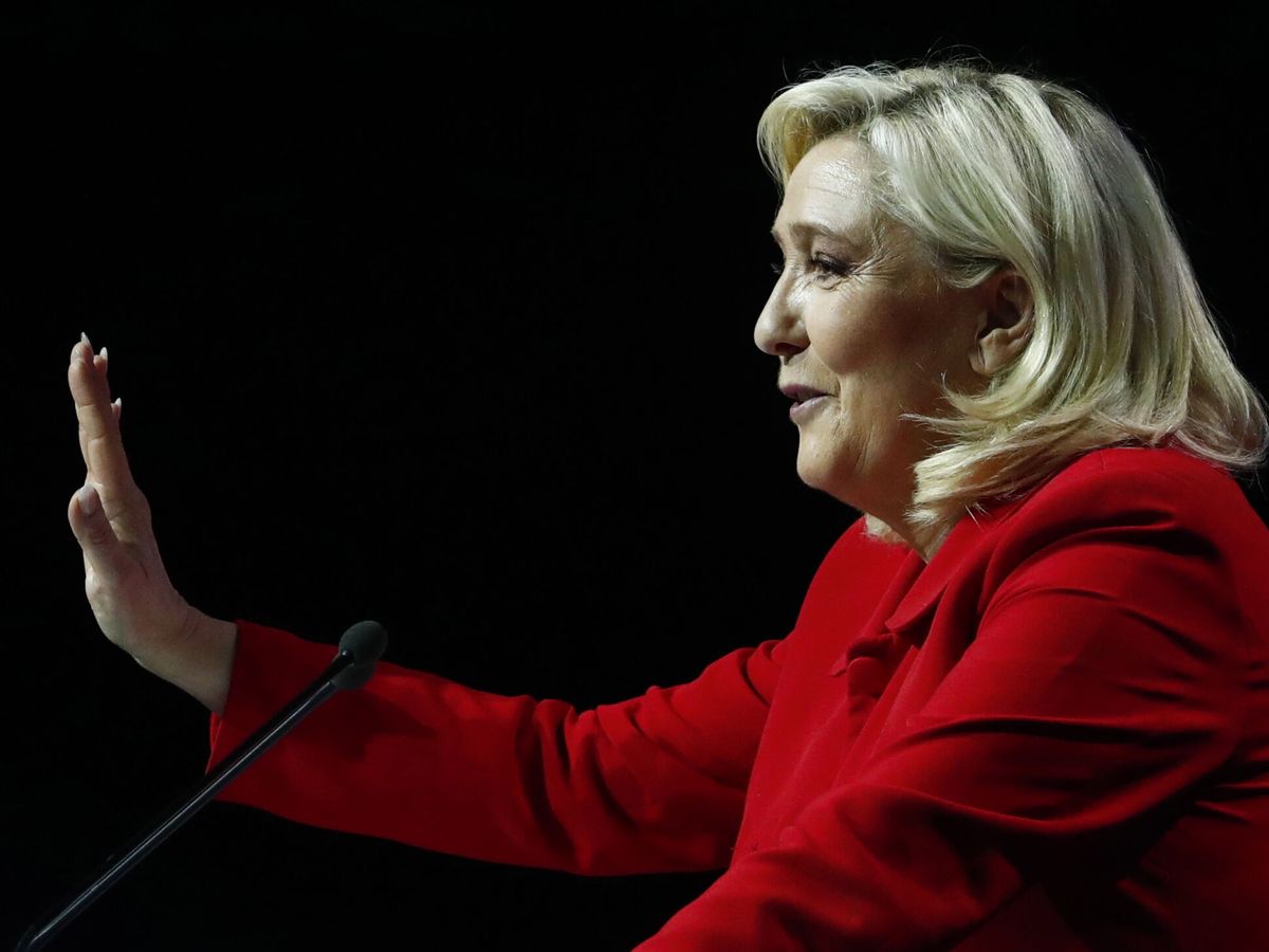 Foto: Marine Le Pen, en un acto de campaña. (EFE/Horcajuelo)
