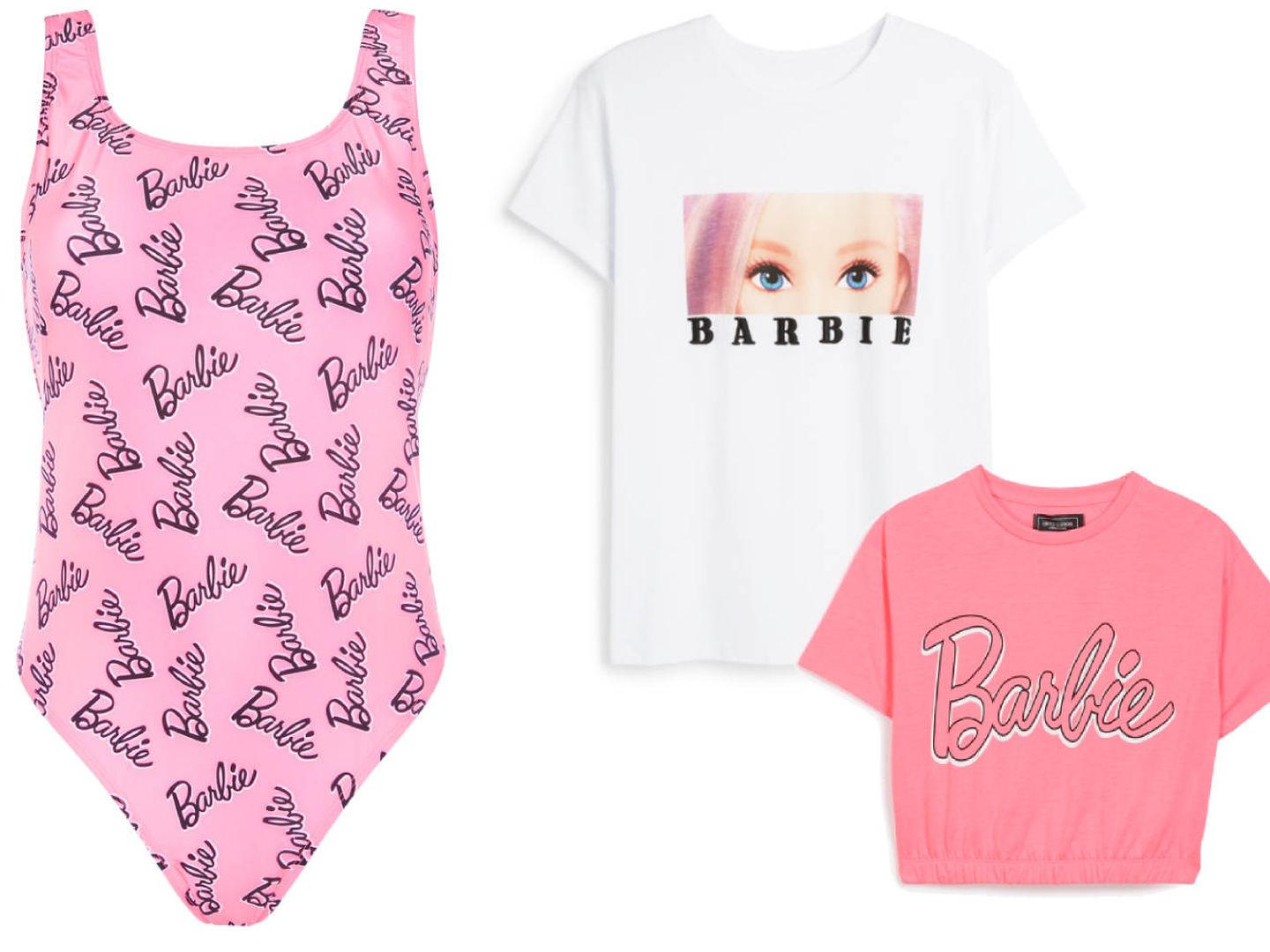 Bañador y camisetas de la colección Barbie de Primark