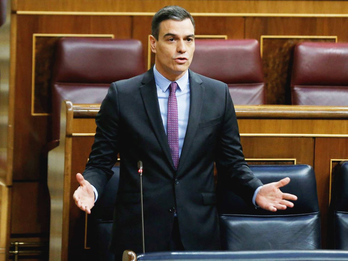 Foto: El presidente del Gobierno, Pedro Sánchez, en el Congreso. (EFE)
