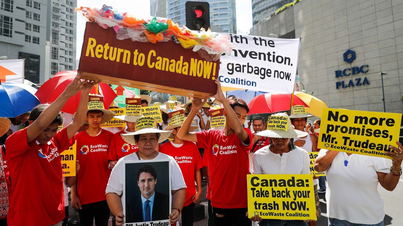 Filipinas vuelve a atacar a Canadá: Si no acepta toda su basura, la tiraremos al mar