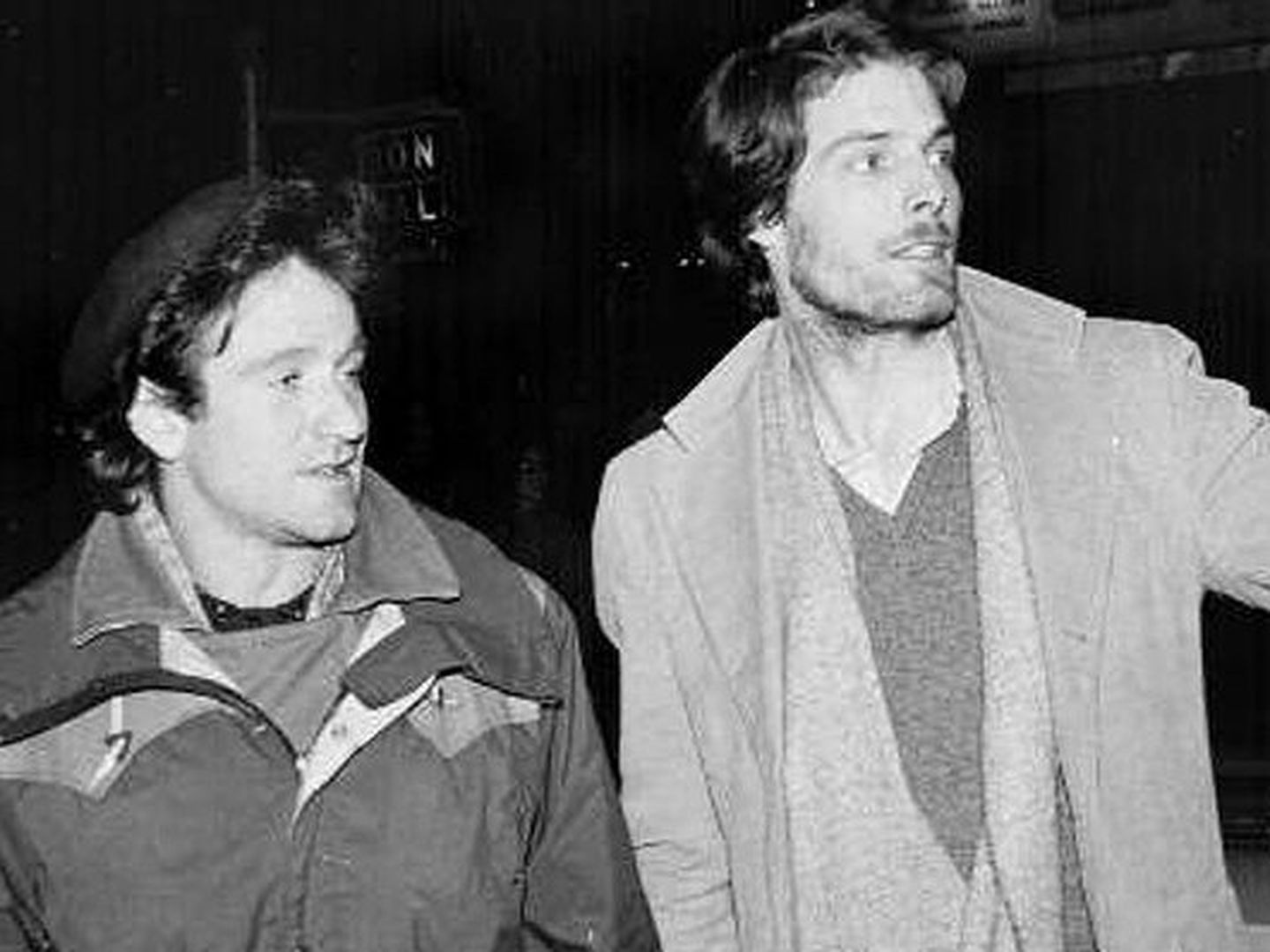 Robin Williams y Christopher Reeve, en sus años de estudiantes