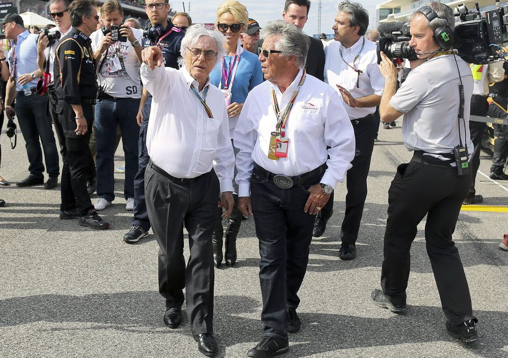 Foto: Bernie Ecclestone durante el Gran Premio de Estados Unidos (EFE)