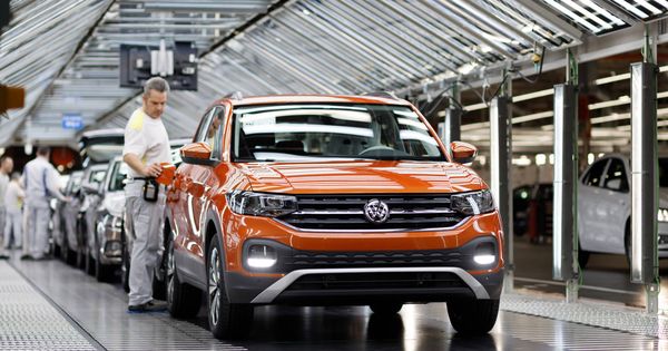 Foto: En la planta de Volkswagen en Landaben se fabrican el Polo y el T-Cross y se exporta el 90% de su producción.