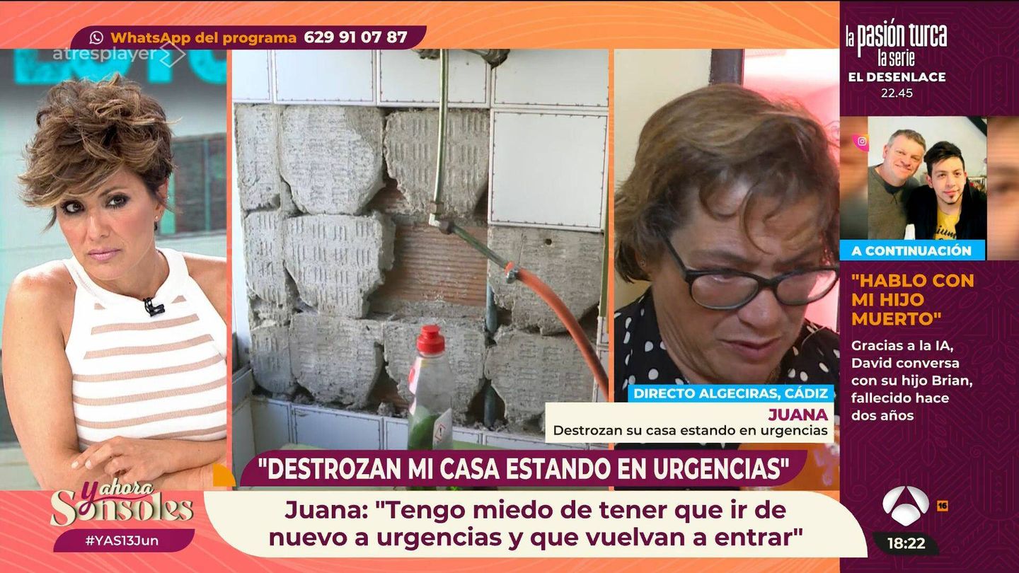Ónega y Juana, en 'Y ahora, Sonsoles'. (Antena 3)