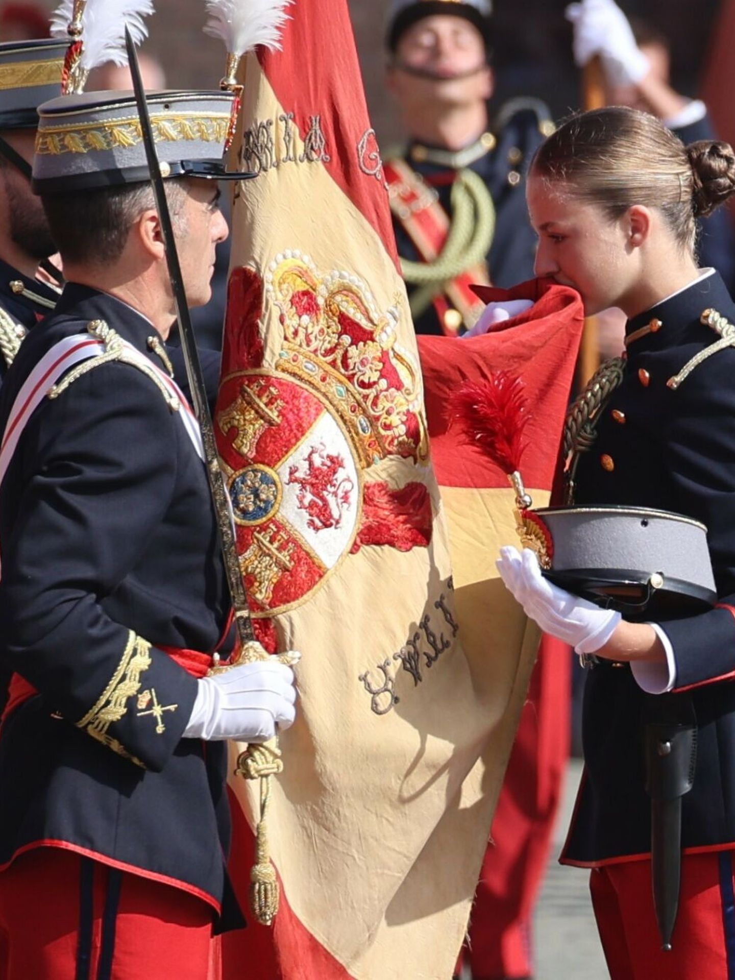 Leonor en su jura de bandera. (Europa Press)