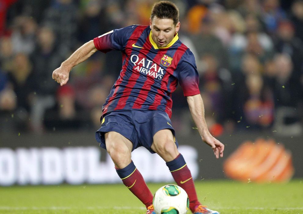 Foto: Messi en acción durante el Barcelona-Getafe (Reuters)