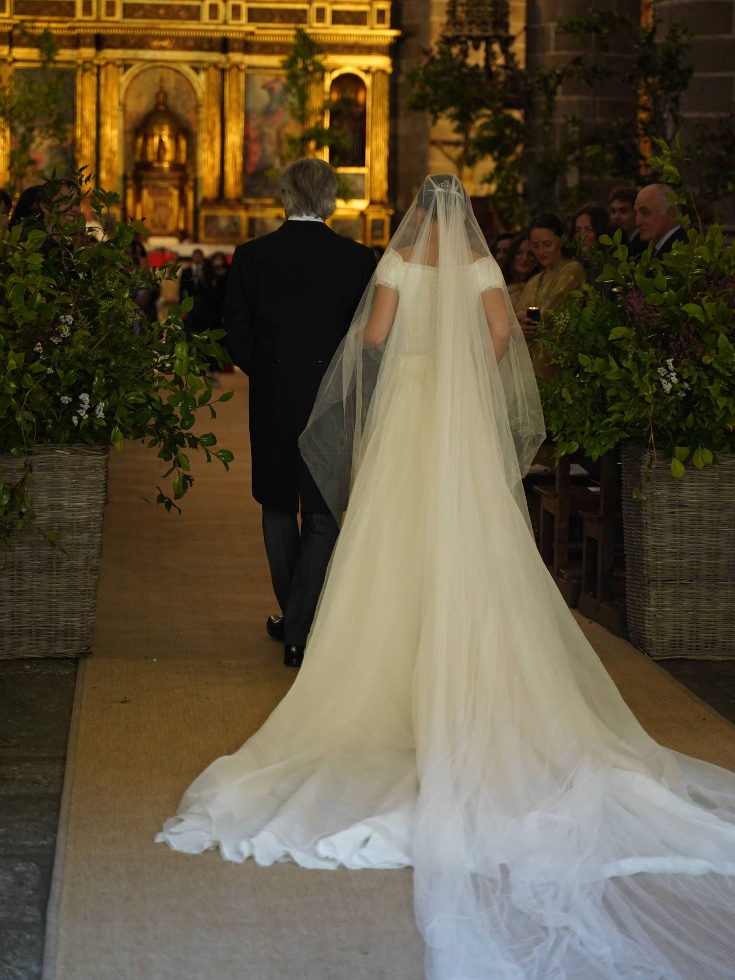 Detalle de la espalda del vestido de Blanca Sainz. (Cordon Press)