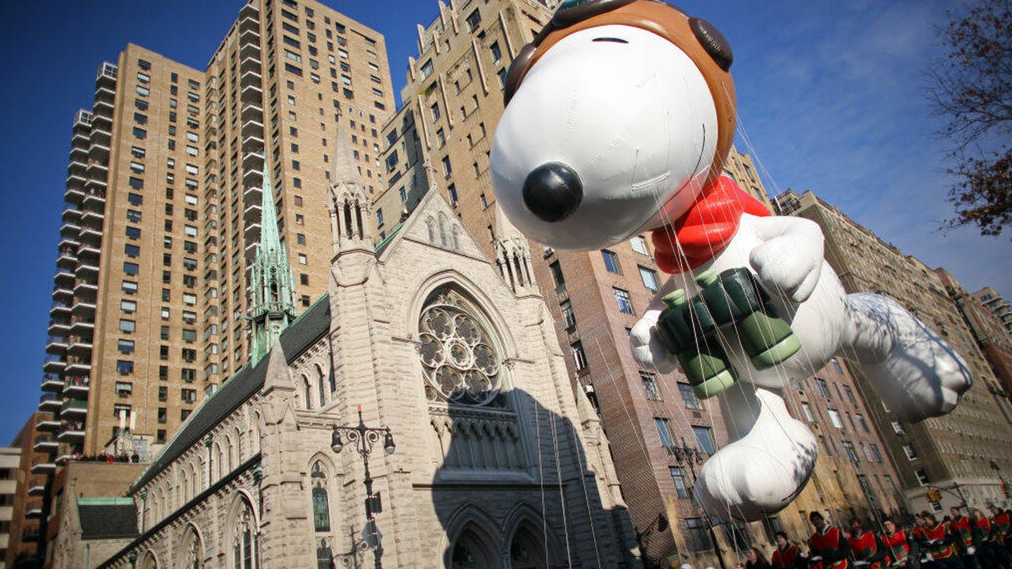 Snoopy sobre NY. (Getty)