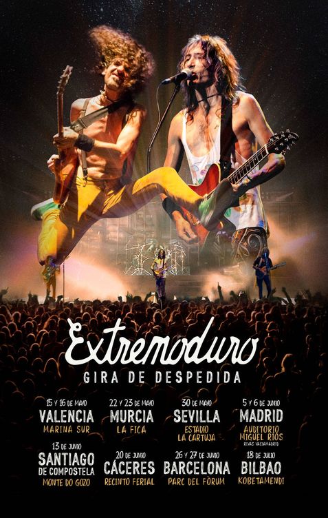 Así es el cartel de la gira de despedida de Extremoduro.