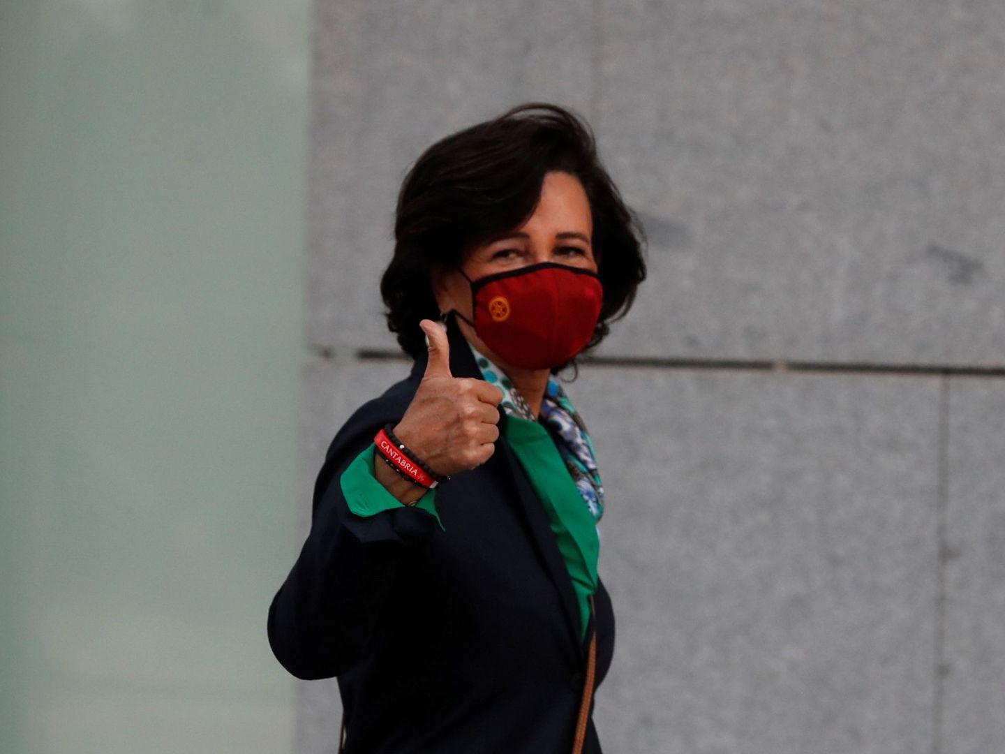 La presidenta del Banco Santander, Ana Botín, antes de declarar por el caso Banco Popular. (EFE/Juan Carlos Hidalgo)