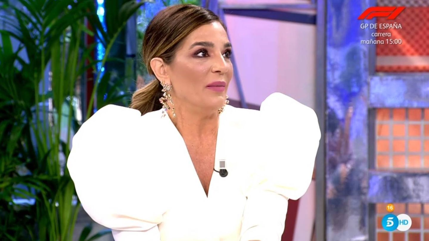 Raquel Bollo criticando a Telecinco. (Mediaset).