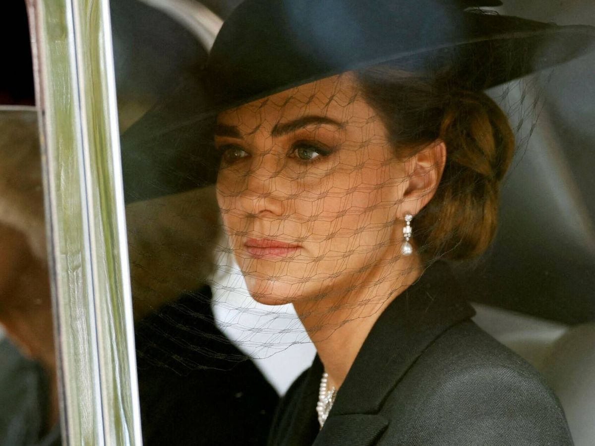 Foto: Kate Middleton, durante el funeral de Isabel II. (Reuters)