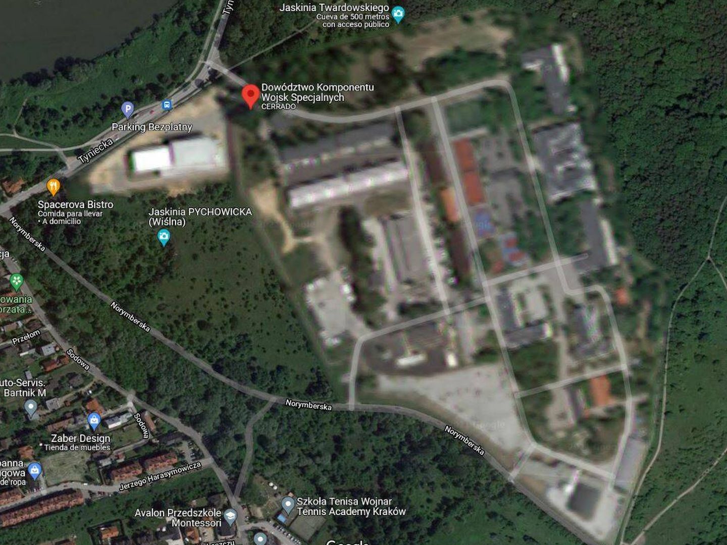 Antigua base de las fuerzas especiales polacas. (Google Maps)