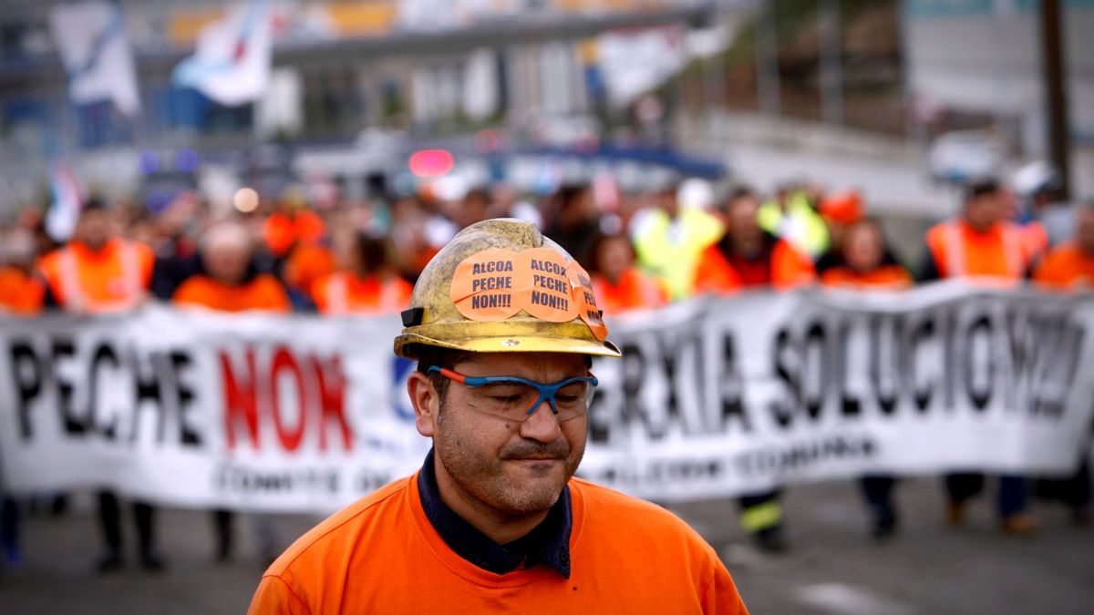 La 'marcha del aluminio' llega a Madrid: trabajadores de Alcoa piden una solución