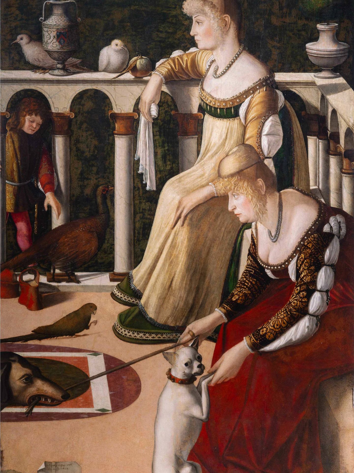 'Dos damas', oléo sobre tabla pintado por Carpaccio en 1492/1494.