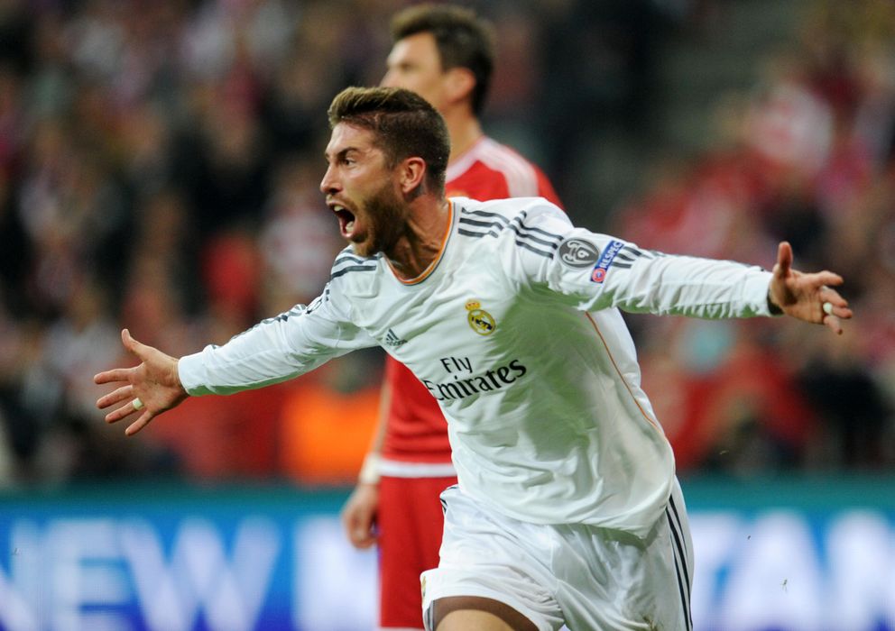 Foto: Sergio Ramos celebra uno de los goles conseguidos ante el Bayern de Múnich.