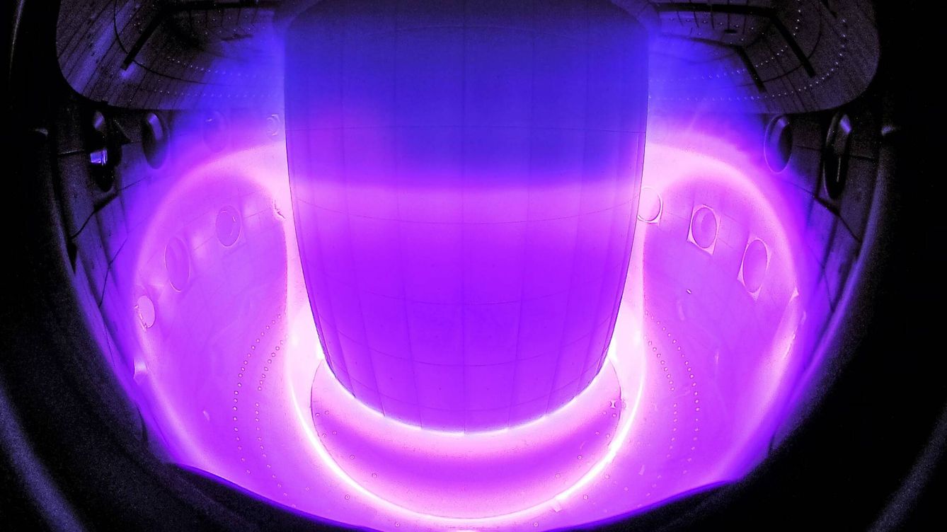 Foto: Imagen del interior de un reactor de fusión tokamak