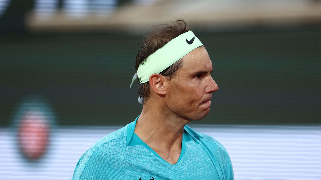 Foto: Tennis - French Open - Roland Garros, Paris, France - May 27, 2024 Spain's Rafael Nadal reacts during his first round match against Germany's Alexander Zverev REUTERS Yves Herman