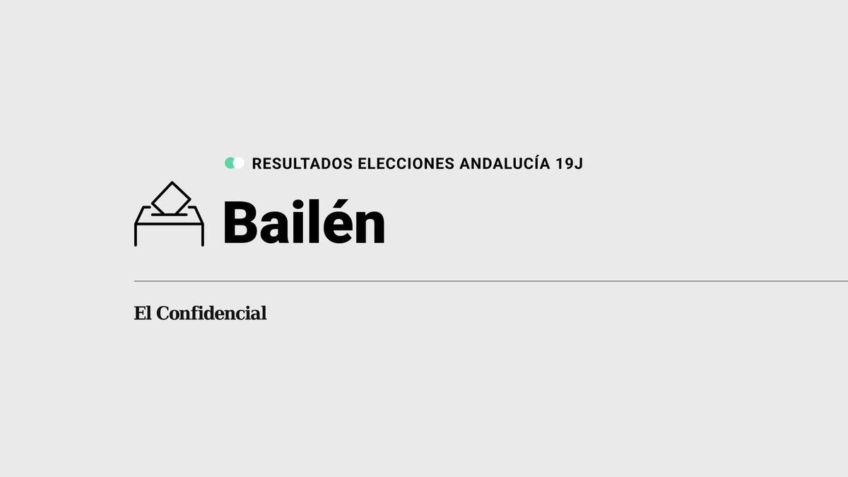 Resultados en Bailén de elecciones en Andalucía: el PP, partido más votado