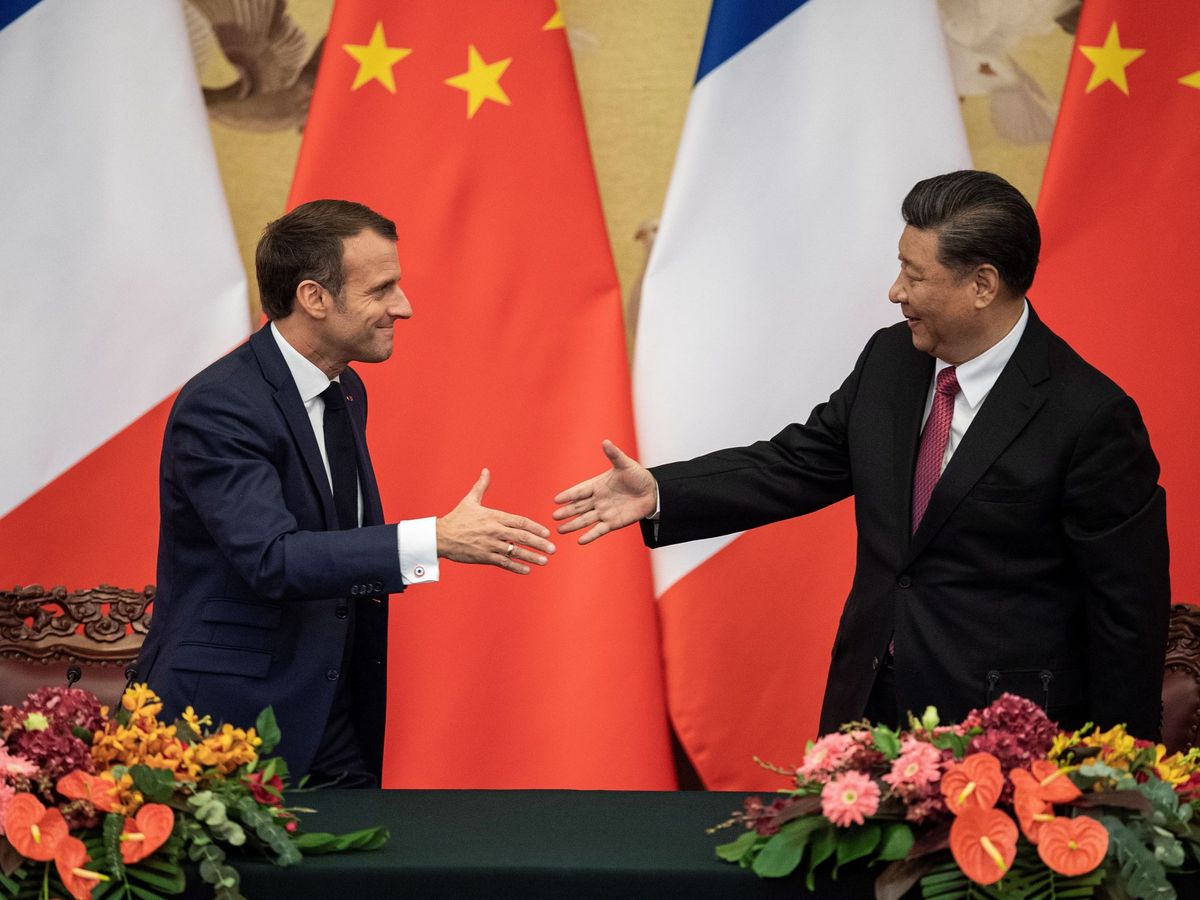 Foto: Emmanuel Macron y Xi Jinping. (EFE)