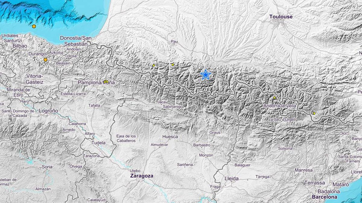 Registrado un terremoto de magnitud 3,1 en varias localidades de Huesca 