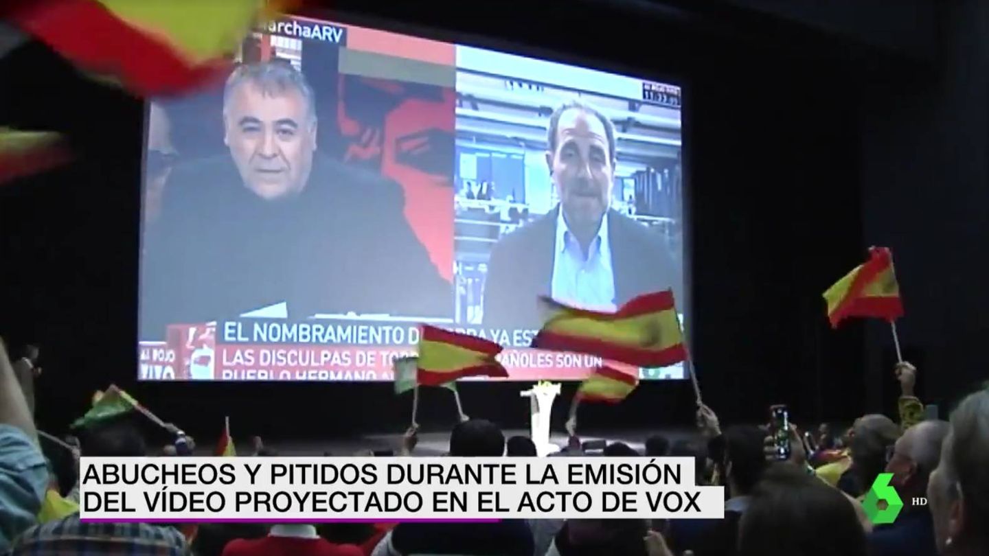 Antonio G. Ferreras, en el vídeo de Vox. (Atresmedia)