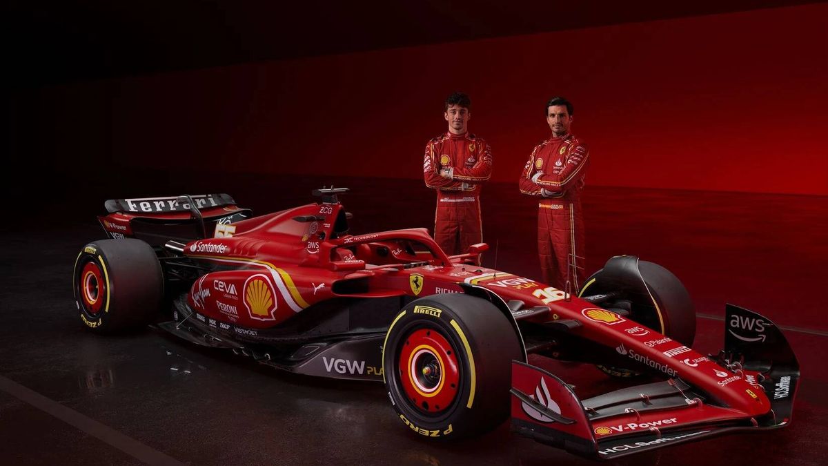 Así es el nuevo SF24, el último coche de Carlos Sainz con el equipo Ferrari en la Fórmula 1