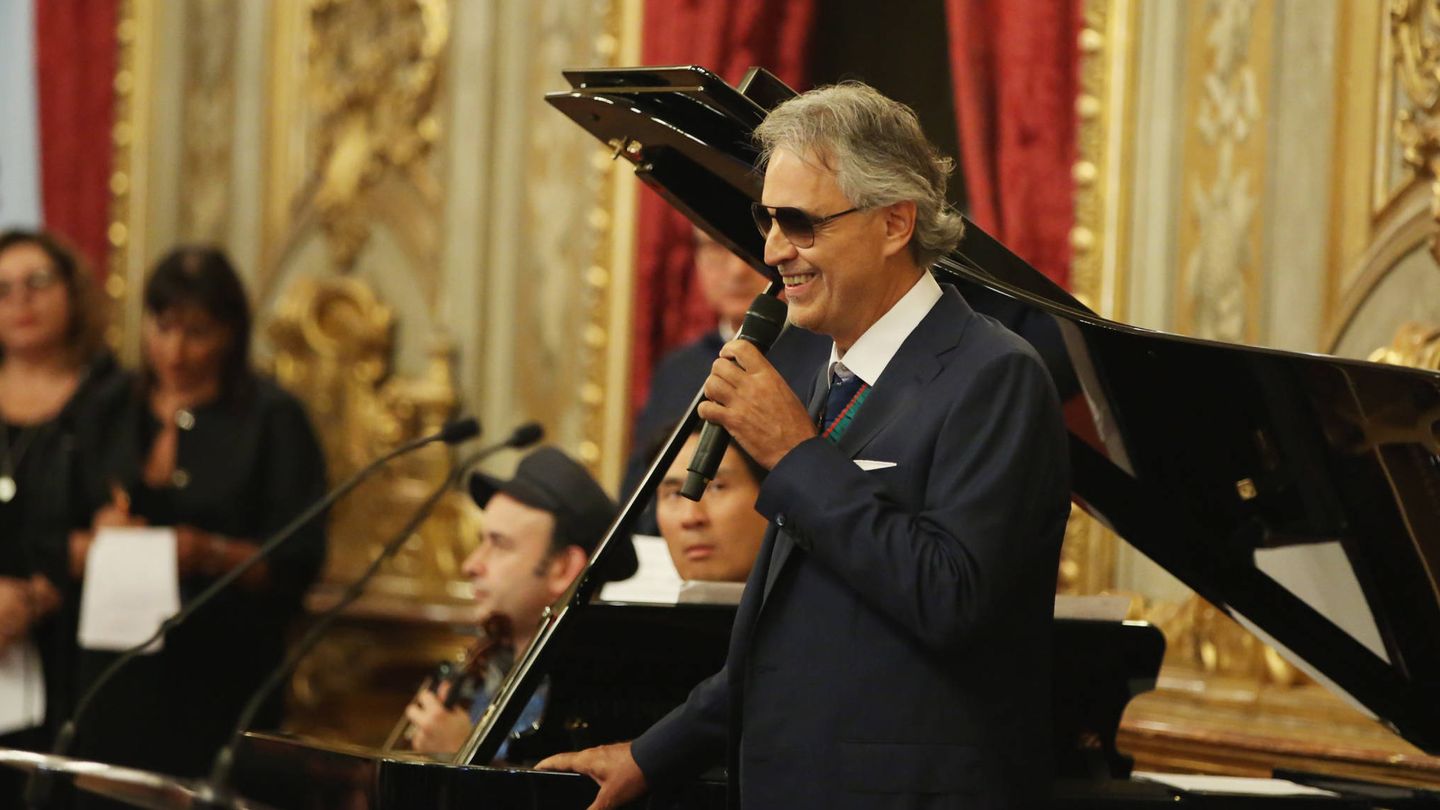 El cantante italiano en uno de sus conciertos. (Getty)