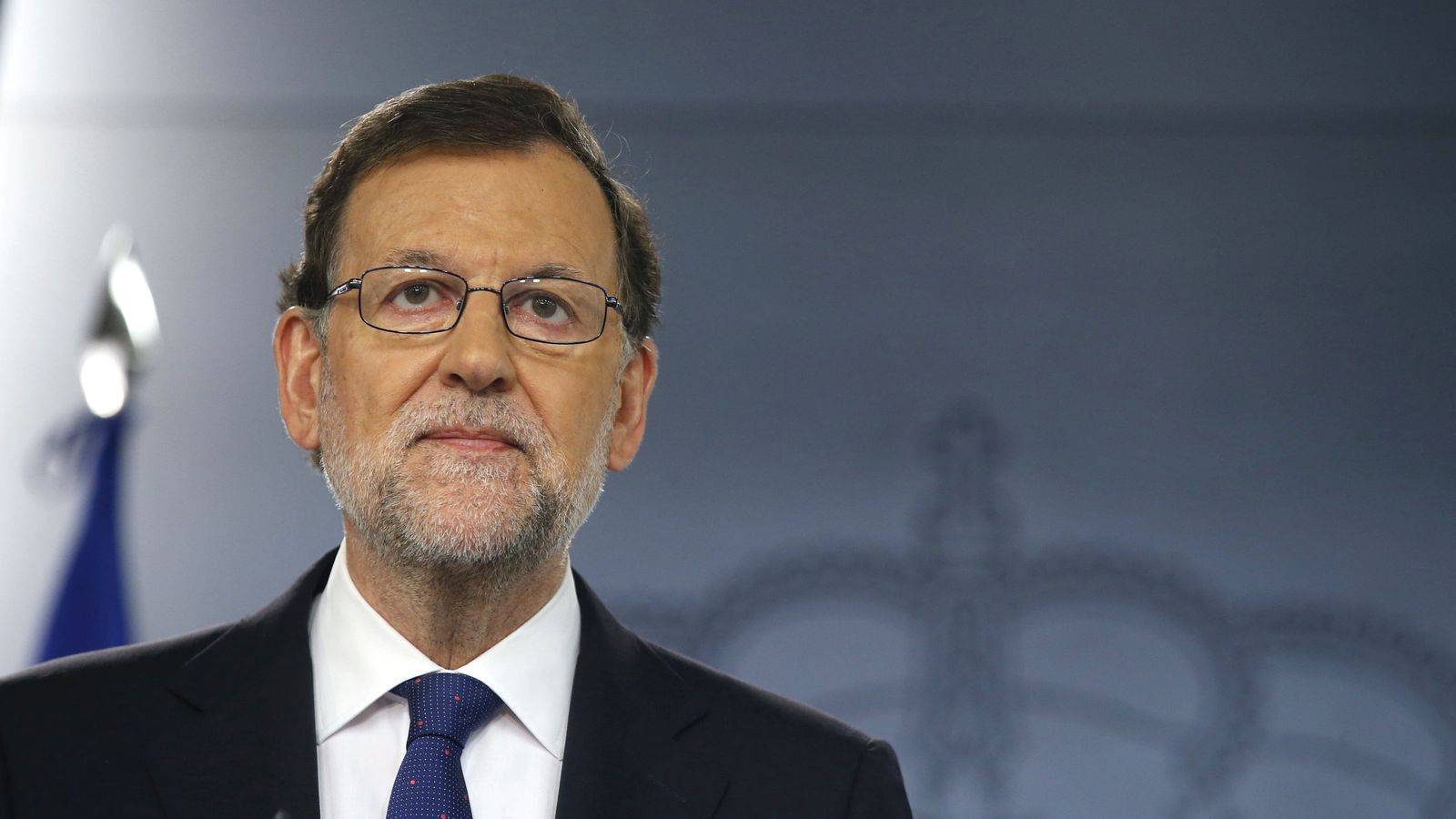 Foto: El presidente del Gobierno en funciones, Mariano Rajoy, comparece en la Moncloa tras el triunfo del Brexit. (EFE)