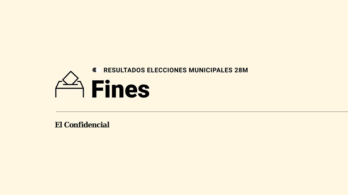 Ganador en directo y resultados en Fines en las elecciones municipales del 28M de 2023