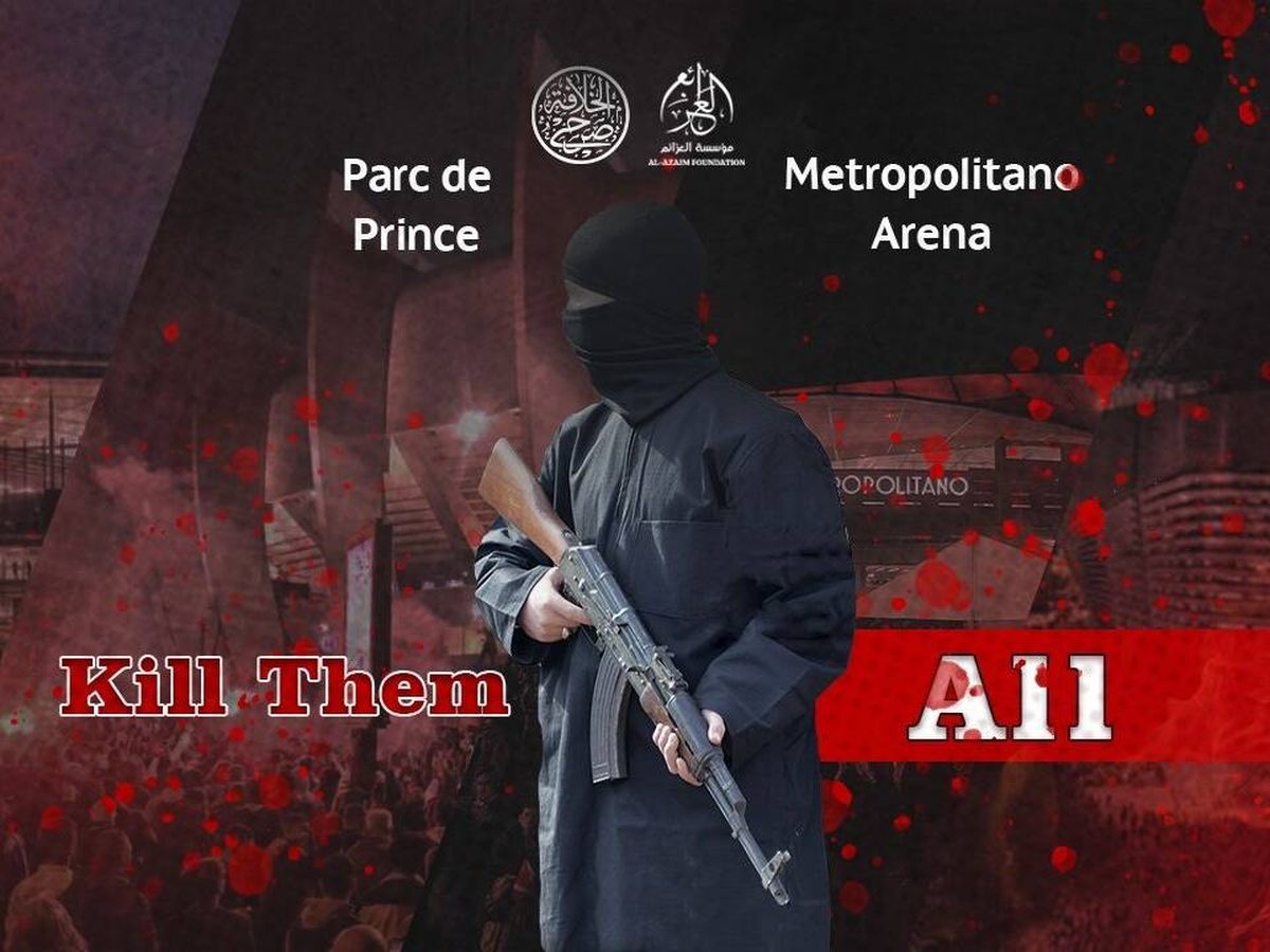 Foto: Imagen de las amenazas terroristas del Estado Islámico. (Cedida)