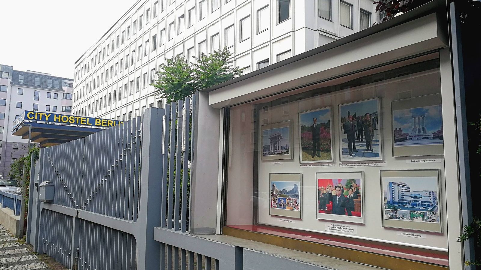 Foto: El City Hostal Berlin, ubicado junto a la embajada de Corea del Norte, en la capital alemana. 
