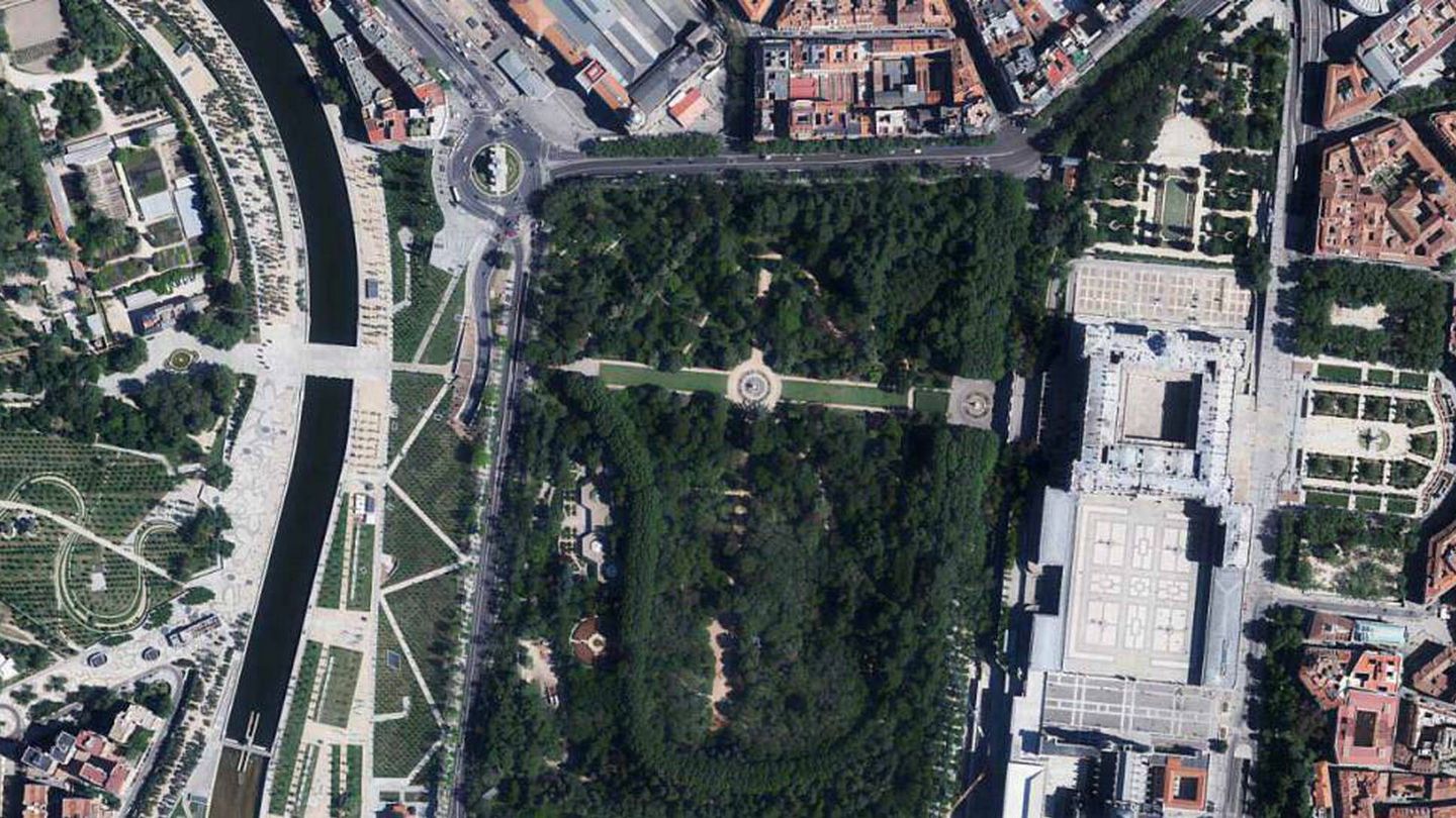 Ortofotografía del Palacio Real. (Ayuntamiento de Madrid)