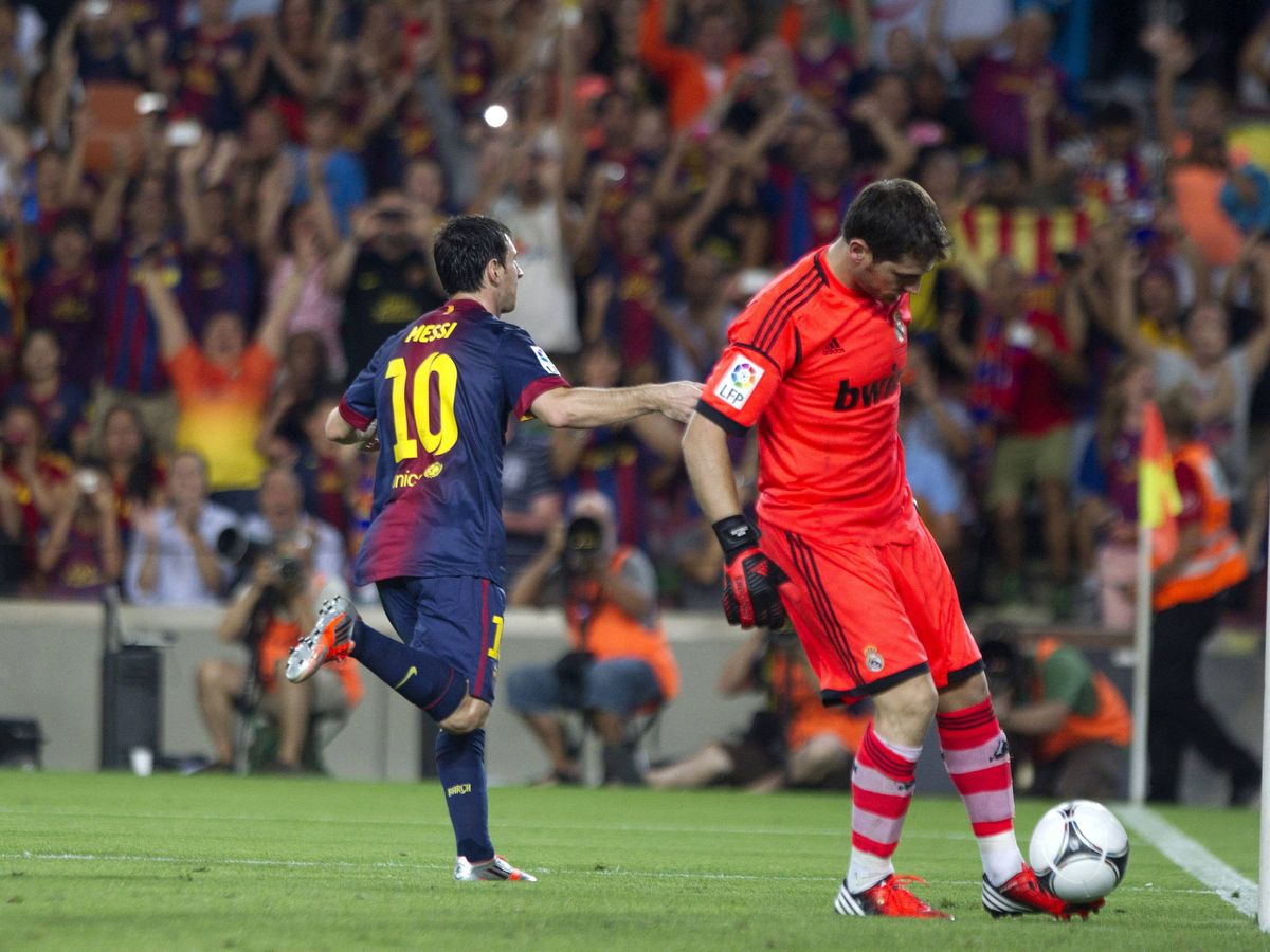 Foto: Messi celebra un gol con el Barça en 2012. (EFE/Alejandro García).