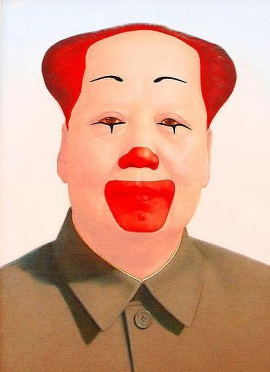 Una parodia del dictador chino convertido en Mac Tse Tung.